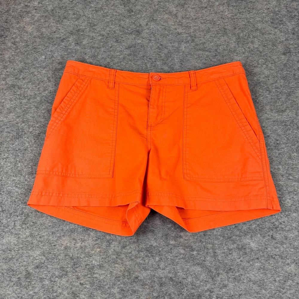 Patagonia‎ All Wear Shorts 4" Organic Cotton Pockets Orange Womens 8